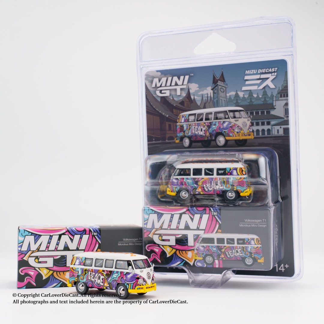 Kids Toys Cars - MINIGT 1:64 Volkswagen T1 Microbus Design