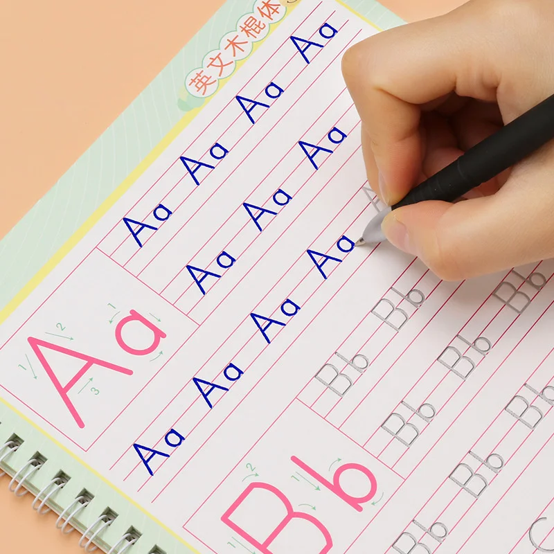 Kids Toys Now - Cahier de l'alphabet anglais réutilisable, jouets